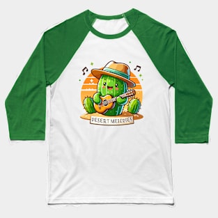 Desert Melodies: Harmonious Cactus Baseball T-Shirt